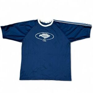 Vintage 90s Este Skateboard Blue Jersey Men's Size XL Made In USA Skater VTG